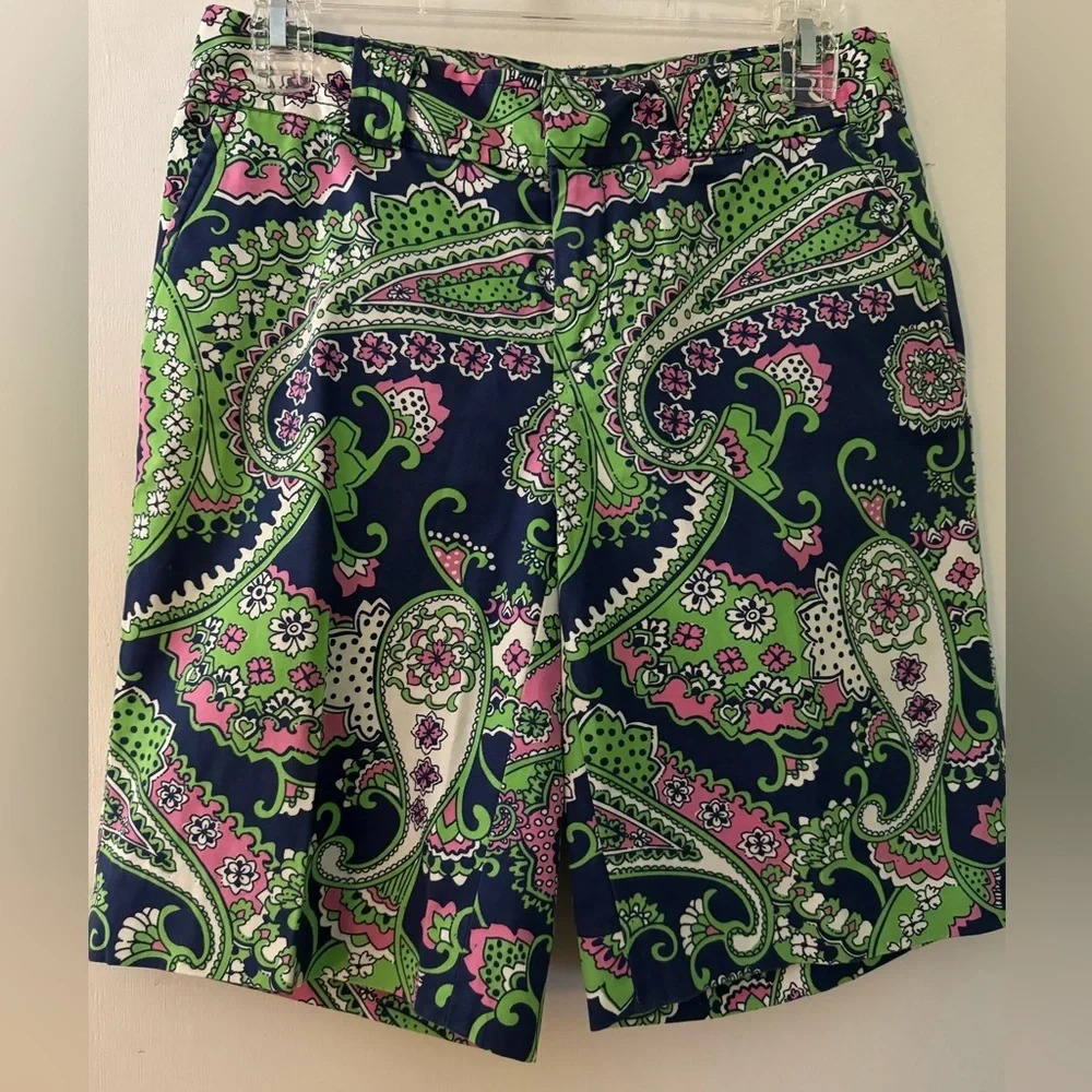 Lilly Pulitzer excelled condition Randi Bermuda Royal Poinciana cotton sz. zero